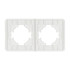 Рамка на 2 поста стеклянная Arlight FRM-OMALI-SFGS-2-WH 049708 Рамка на 2 поста стеклянная Arlight FRM-OMALI-SFGS-2-WH 049708