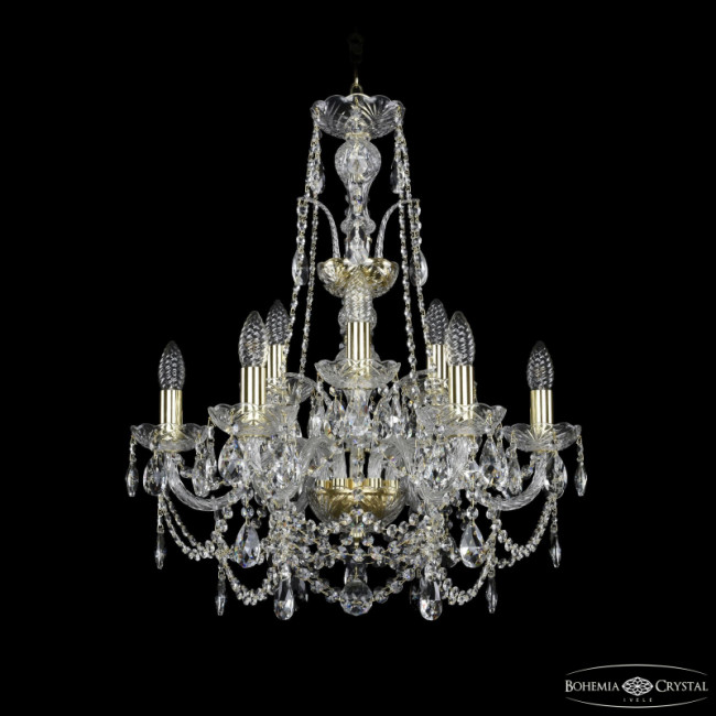 Подвесная люстра Bohemia Ivele Crystal 1411/6+3/195/XL-65 G
