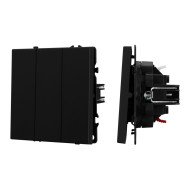 Механизм выключателя трехклавишный непроходной Arlight SWT-NOBE-MK03-SFPL-BK (230V, 10A) (Черный оникс) 061796 Механизм выключателя трехклавишный непроходной Arlight SWT-NOBE-MK03-SFPL-BK (230V, 10A) (Черный оникс) 061796