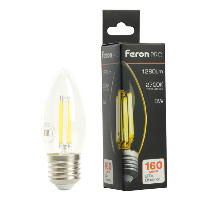 Светодиодная лампа Feron LB-1208 E27 8W 2700K 51241 Светодиодная лампа Feron LB-1208 E27 8W 2700K 51241