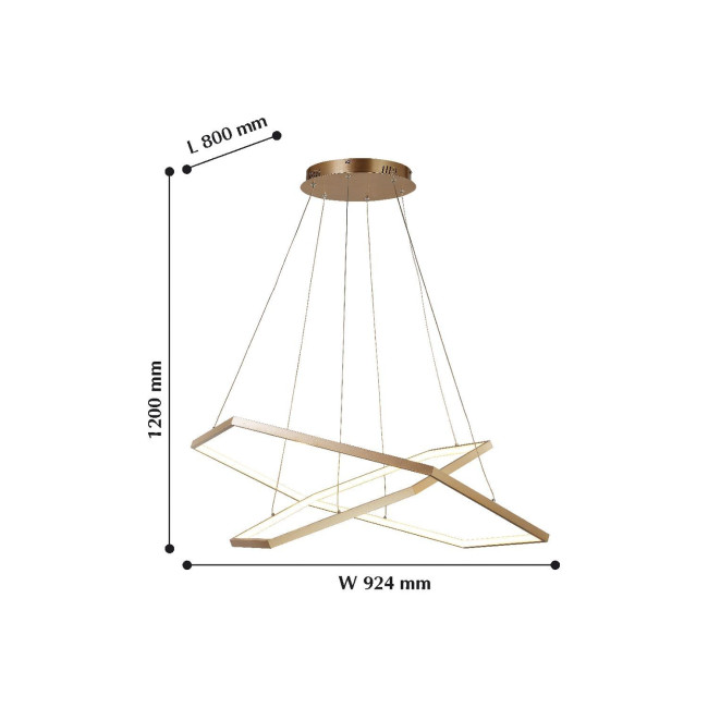 Подвесной светодиодный светильник Favourite Hexagon 2103-14P Подвесной светодиодный светильник Favourite Hexagon 2103-14P