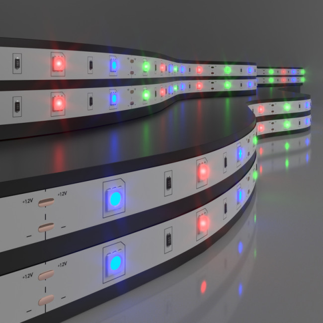 Светодиодная лента Elektrostandard 12V 7,2W 30Led 5050 IP20 RGB, 5м 4690389040160 Светодиодная лента Elektrostandard 12V 7,2W 30Led 5050 IP20 RGB, 5м 4690389040160