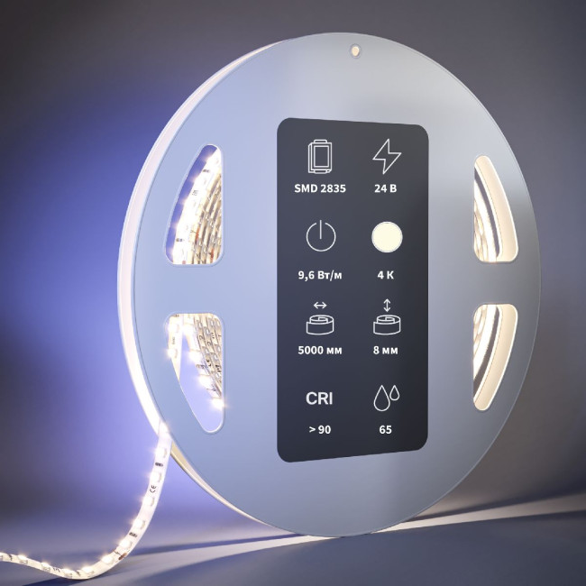 Светодиодная лента Maytoni Led Strip 24В 2835 9,6Вт/м 4000К 5м IP65 201043 Светодиодная лента Maytoni Led Strip 24В 2835 9,6Вт/м 4000К 5м IP65 201043