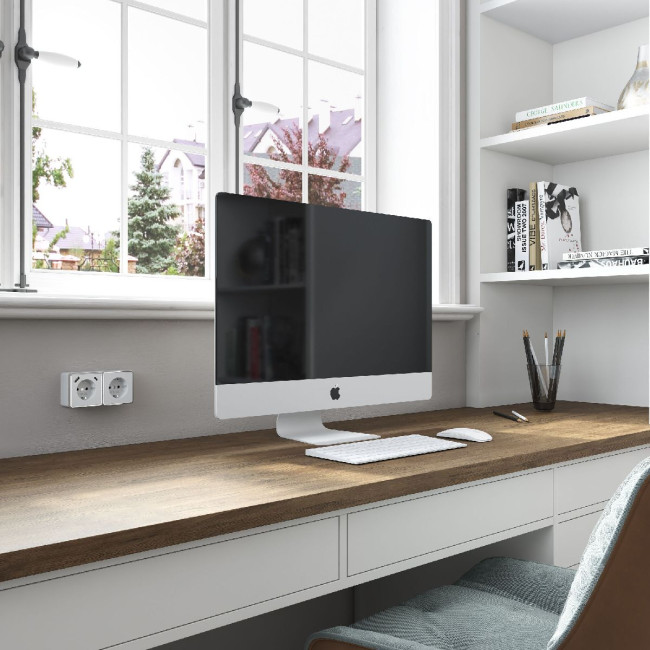 Розетка с заземлением, шторками и USB Werkel Gallant 4690389179594 W5071701 a057698