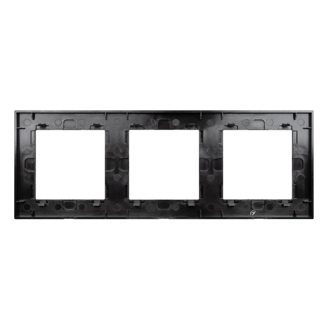 Рамка трехместная Arlight FRM-GLARE-GS-3-BK 043800