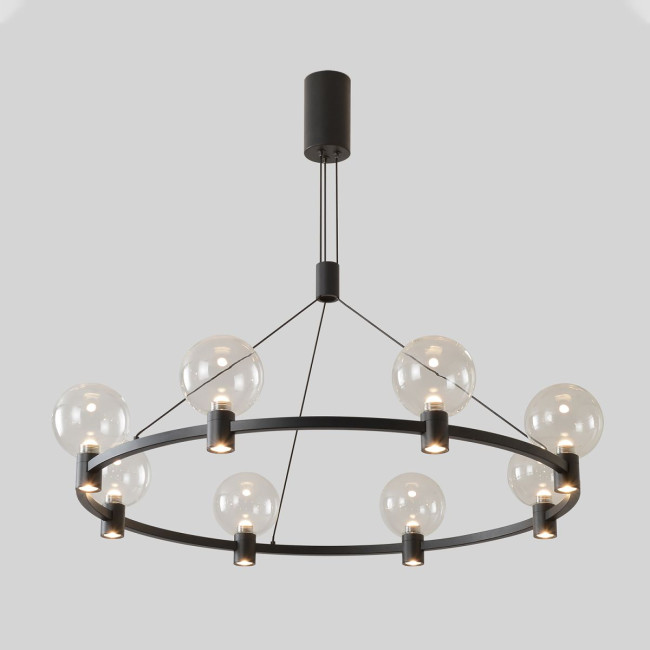 Подвесная люстра Crystal Lux DUET SP56W LED BLACK Подвесная люстра Crystal Lux DUET SP56W LED BLACK