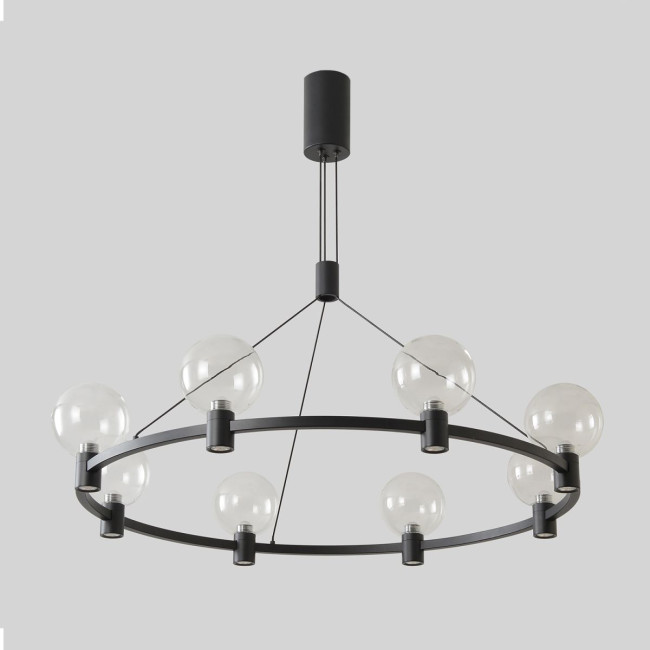 Подвесная люстра Crystal Lux DUET SP56W LED BLACK Подвесная люстра Crystal Lux DUET SP56W LED BLACK