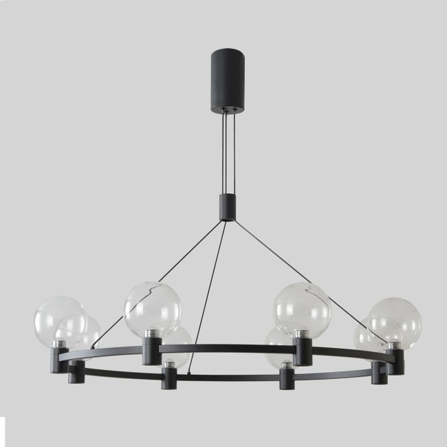 Подвесная люстра Crystal Lux DUET SP56W LED BLACK Подвесная люстра Crystal Lux DUET SP56W LED BLACK