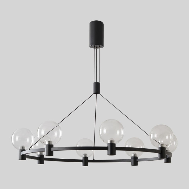 Подвесная люстра Crystal Lux DUET SP56W LED BLACK Подвесная люстра Crystal Lux DUET SP56W LED BLACK