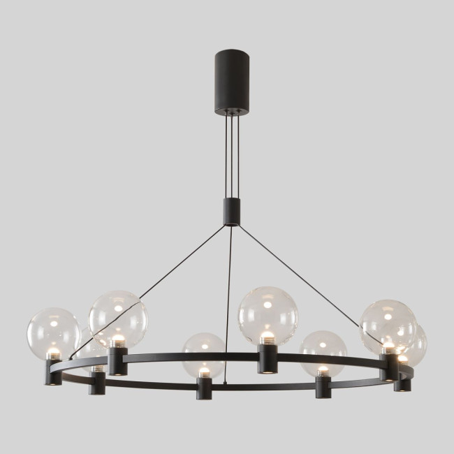 Подвесная люстра Crystal Lux DUET SP56W LED BLACK Подвесная люстра Crystal Lux DUET SP56W LED BLACK