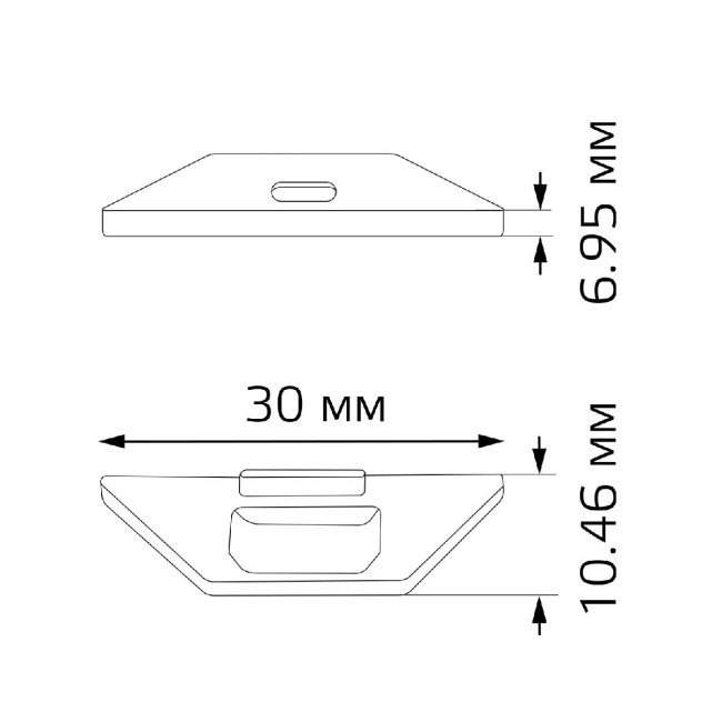 Заглушка для профиля (2 шт.) Gauss BT482 Заглушка для профиля (2 шт.) Gauss BT482