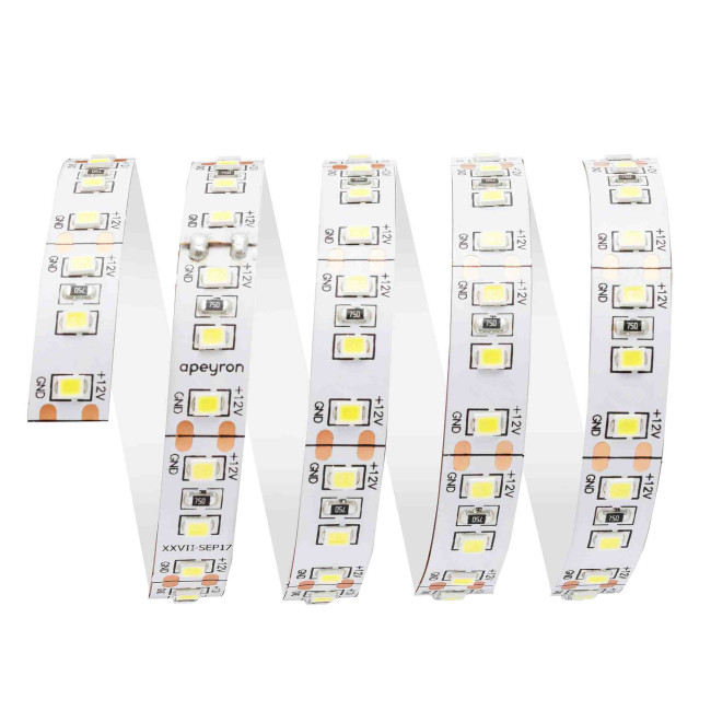 Светодиодная лента Apeyron 12В СТ 14,4Вт/м smd2835 120д/м IP20 1400Лм/м 3м 6500К 212BL Светодиодная лента Apeyron 12В СТ 14,4Вт/м smd2835 120д/м IP20 1400Лм/м 3м 6500К 212BL