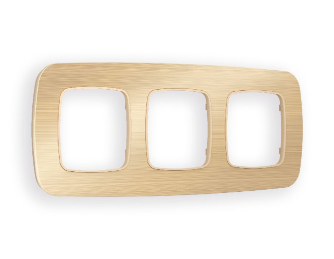 Рамка трехместная Ambrella Volt Radian OF580303 Рамка трехместная Ambrella Volt Radian OF580303