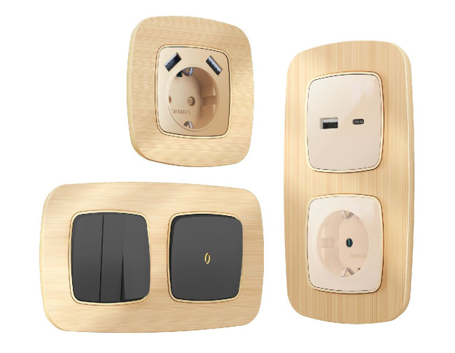 Рамка трехместная Ambrella Volt Radian OF580303 Рамка трехместная Ambrella Volt Radian OF580303