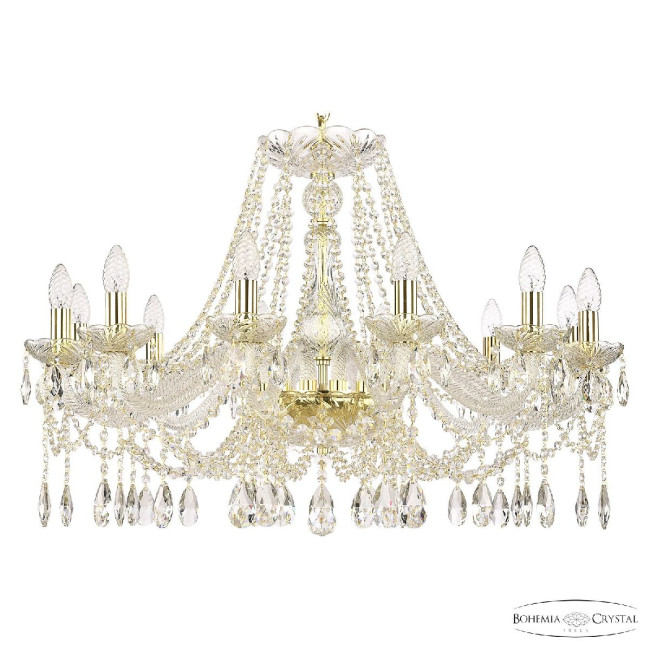Подвесная люстра Bohemia Ivele Crystal 107/12/300 G Подвесная люстра Bohemia Ivele Crystal 107/12/300 G