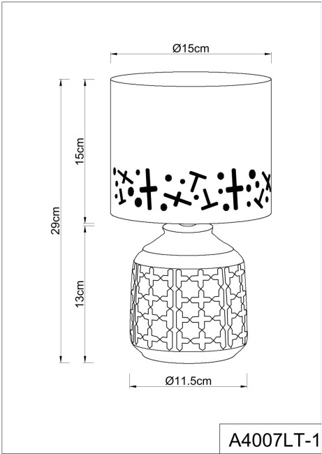 Настольная лампа Arte Lamp Bunda A4007LT-1GY Настольная лампа Arte Lamp Bunda A4007LT-1GY