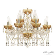 Подвесная люстра Bohemia Ivele Crystal 5413/8+4/200 G Amber/M-1F Подвесная люстра Bohemia Ivele Crystal 5413/8+4/200 G Amber/M-1F
