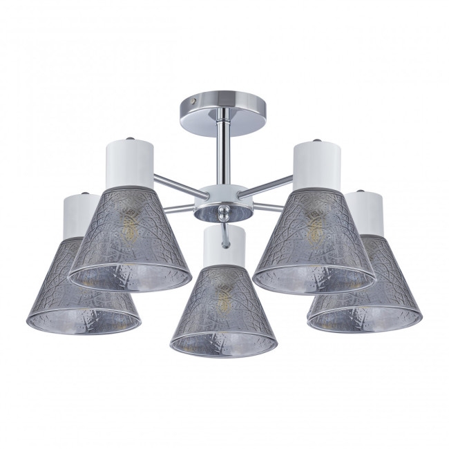 Люстра на штанге Arte Milano Napoli 322408/5 CR+WH Люстра на штанге Arte Milano Napoli 322408/5 CR+WH