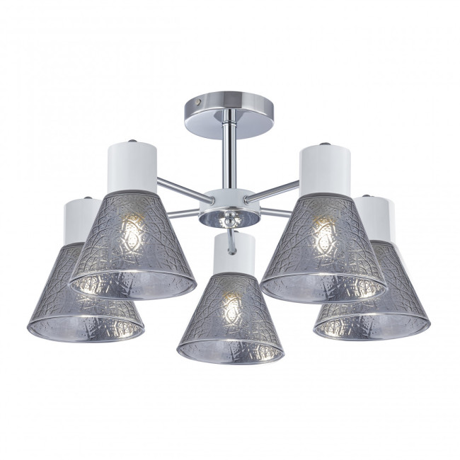 Люстра на штанге Arte Milano Napoli 322408/5 CR+WH Люстра на штанге Arte Milano Napoli 322408/5 CR+WH
