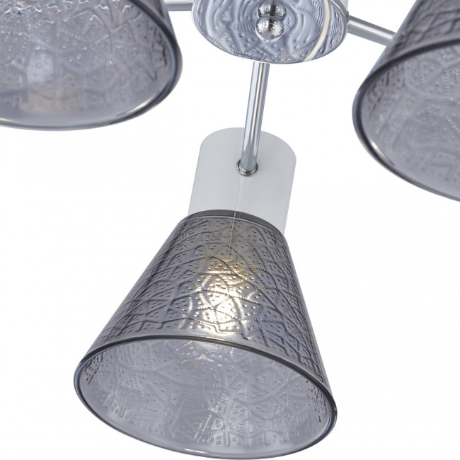 Люстра на штанге Arte Milano Napoli 322408/5 CR+WH Люстра на штанге Arte Milano Napoli 322408/5 CR+WH