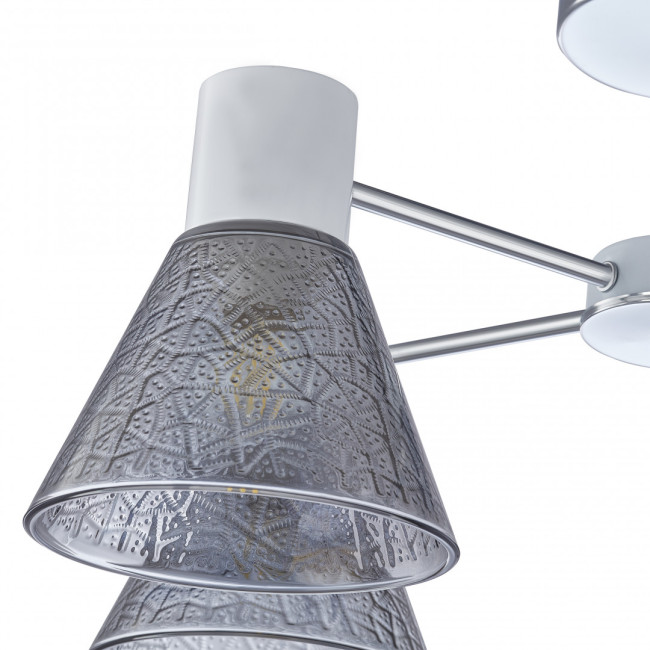 Люстра на штанге Arte Milano Napoli 322408/5 CR+WH Люстра на штанге Arte Milano Napoli 322408/5 CR+WH