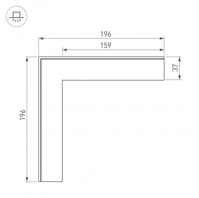 Соединитель профиля Arlight 030096 Соединитель профиля Arlight 030096