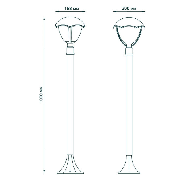 Уличный светильник Gauss Aura GD030 Уличный светильник Gauss Aura GD030