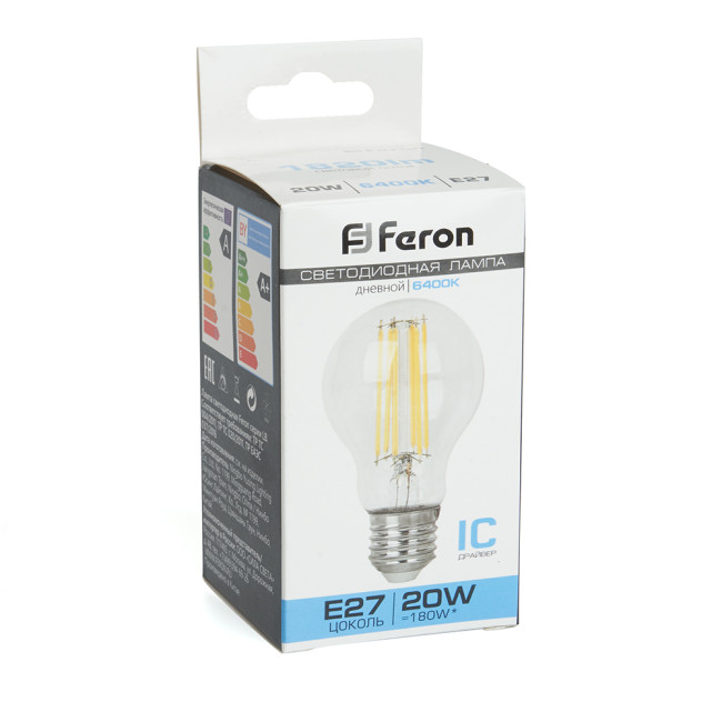 Лампа светодиодная Feron LB-620 Шар E27 20W 6400K 48285 Лампа светодиодная Feron LB-620 Шар E27 20W 6400K 48285