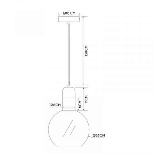 Подвесной светильник Lucide Julius 34438/28/65 Подвесной светильник Lucide Julius 34438/28/65