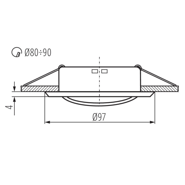 Кольцо точечного светильника Kanlux Argus 37160 Кольцо точечного светильника Kanlux Argus 37160
