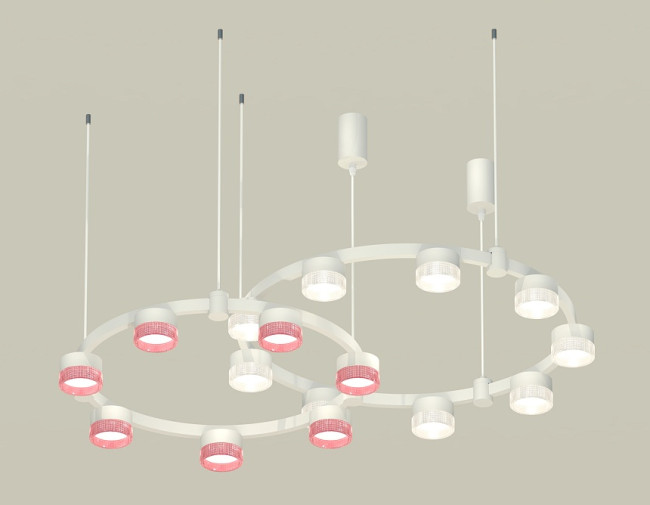 Комплект подвесного светильника Ambrella Light Techno Ring XR92081310 (A9208x2, C9241, C9236, N8480, N8486)