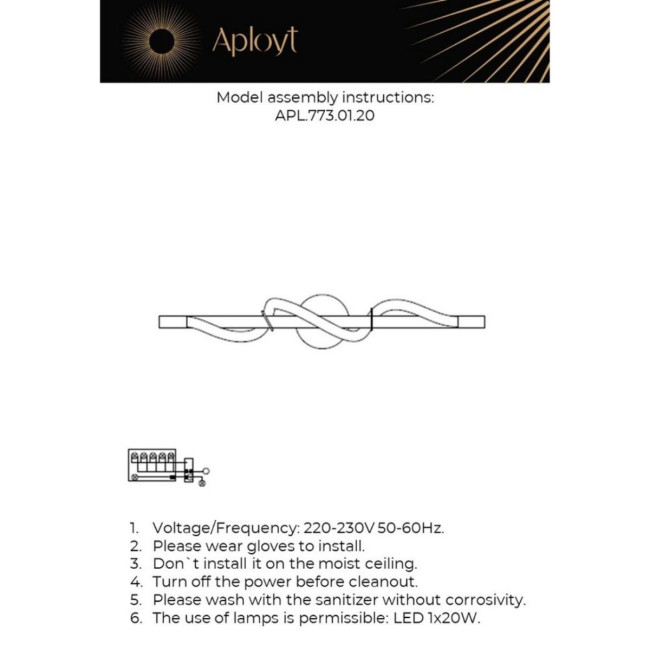 Настенный светильник Aployt Sindrillon APL.773.01.20 Настенный светильник Aployt Sindrillon APL.773.01.20