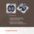 Розетка телефонная RJ11 + компьютерная RJ45 Arte Milano 205.44-1.black