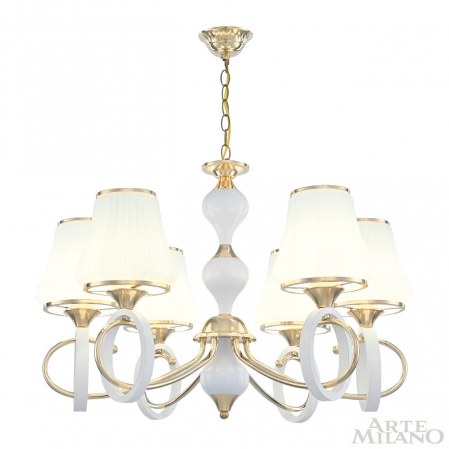 Подвесная люстра Arte Milano Florentia-2387 302387/6 Wh/Gd