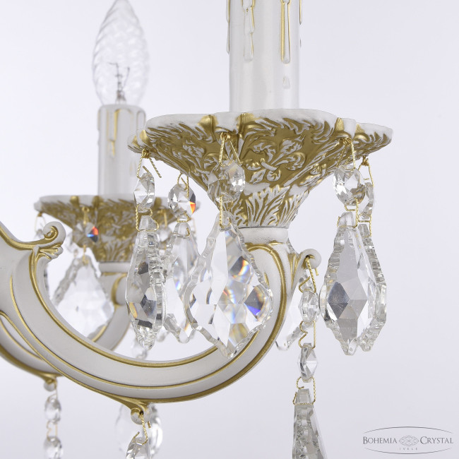 Подвесная люстра Bohemia Ivele Crystal AL78101/6/175 B WMG Leafs Подвесная люстра Bohemia Ivele Crystal AL78101/6/175 B WMG Leafs