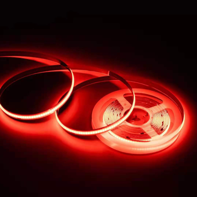 Светодиодная лента Apeyron 24В 14Вт/м COB, 512д/м IP20 5м красная 00-363 Светодиодная лента Apeyron 24В 14Вт/м COB, 512д/м IP20 5м красная 00-363