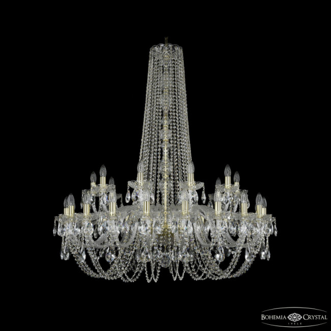 Подвесная люстра Bohemia Ivele Crystal 1402/20+10/400/h-130 G