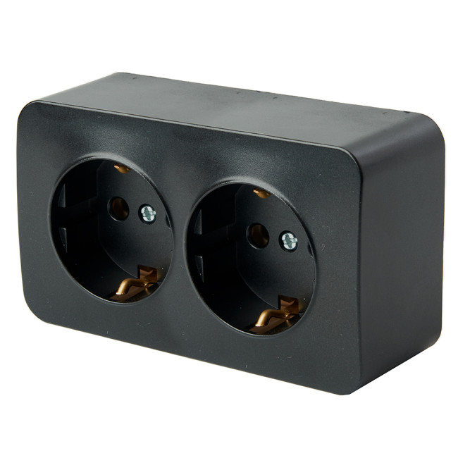 Розетка 2-местная с/з Stekker София MST16-12-02 49316 Розетка 2-местная с/з Stekker София MST16-12-02 49316