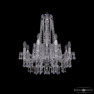 Подвесная люстра Bohemia Ivele Crystal 1403/8+4/195/h-60 Ni Подвесная люстра Bohemia Ivele Crystal 1403/8+4/195/h-60 Ni