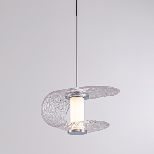 Подвесной светильник MD24020901-1A chrome/clear Подвесной светильник MD24020901-1A chrome/clear