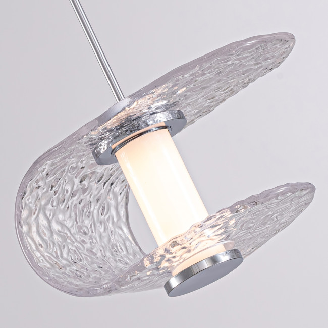 Подвесной светильник MD24020901-1A chrome/clear Подвесной светильник MD24020901-1A chrome/clear