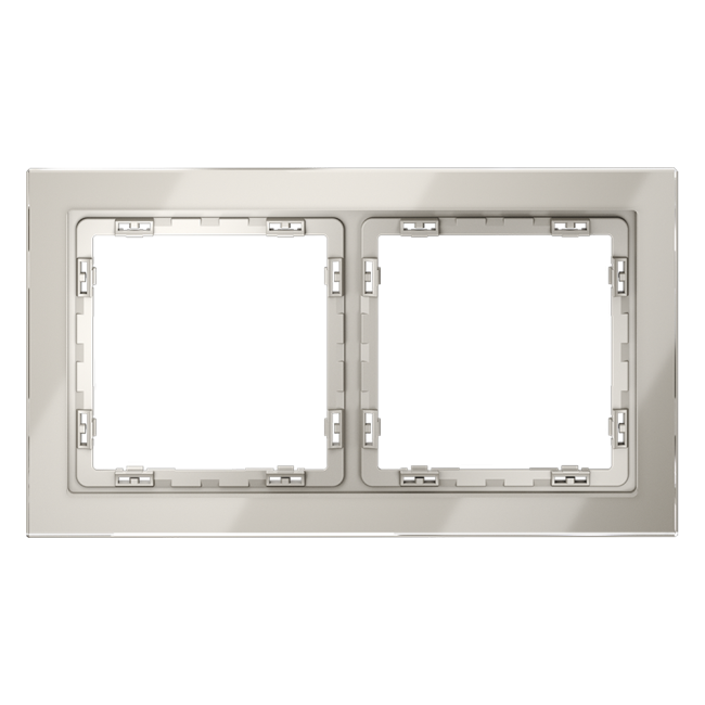 Рамка на 2 поста Voltum S70 VLS110203 (кашемир, стекло) Рамка на 2 поста Voltum S70 VLS110203 (кашемир, стекло)