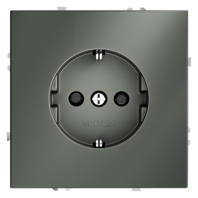Розетка со шторками Voltum S70 VLS040206 (титан) Розетка со шторками Voltum S70 VLS040206 (титан)