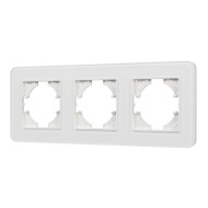 Рамка на 3 поста стеклянная Arlight FRM-OMALI-SFGS-3-WH 049712