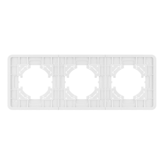Рамка на 3 поста стеклянная Arlight FRM-OMALI-SFGS-3-WH 049712