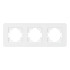 Рамка на 3 поста стеклянная Arlight FRM-OMALI-SFGS-3-WH 049712