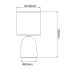 Настольная лампа Uniel UML-B305 E14 WHITE UL-00012419 Настольная лампа Uniel UML-B305 E14 WHITE UL-00012419