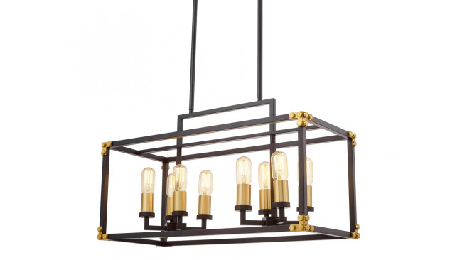 Подвесная люстра Lumina Deco Waldorf LDP 1140-8 BK+MD Подвесная люстра Lumina Deco Waldorf LDP 1140-8 BK+MD