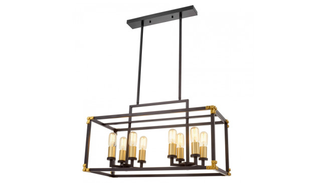 Подвесная люстра Lumina Deco Waldorf LDP 1140-8 BK+MD Подвесная люстра Lumina Deco Waldorf LDP 1140-8 BK+MD