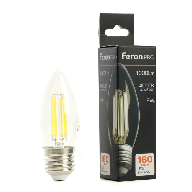 Светодиодная лампа Feron LB-1208 E27 8W 4000K 51242 Светодиодная лампа Feron LB-1208 E27 8W 4000K 51242